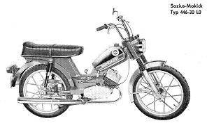 Zndapp-Schaltplan Typ 446-300 ZD 40 Moped